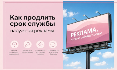 Как продлить срок службы наружной рекламы в  Партизанске