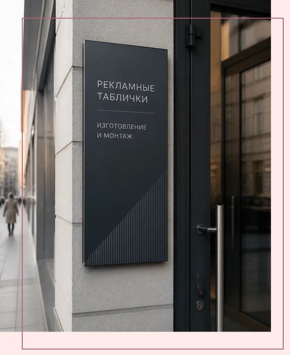 Рекламные таблички в Партизанске по цене от 4830 р. | Аванза-Прт